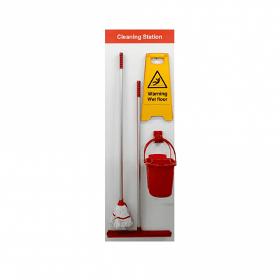 Equipped Shadow Board Cleaning Station – Wall Mounted