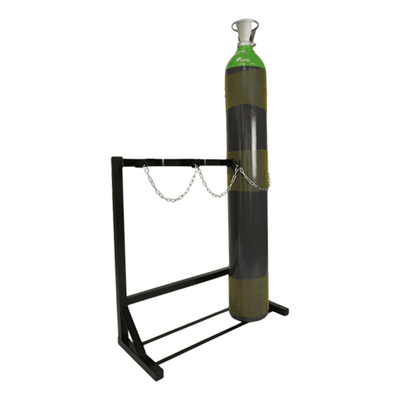 Free-Standing Single-Sided Cylinder Floor Stand, Gas Cylinders Up to 280mm Diameter