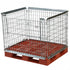 Stackable Pallet Retention Unit with Half Hinged Gate
