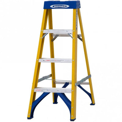 Trade Fibreglass Swingback Step Ladder - 150kg Capacity, EN131 Professional