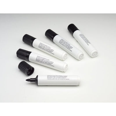 Wet Wipe Marker Pens – Black – Pack of 5